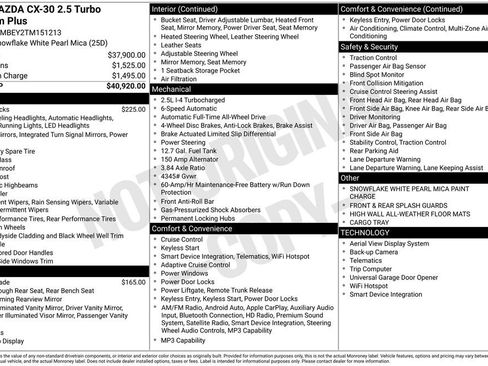 New 2026 MAZDA CX-30 2.5 Turbo w/ Premium Plus Pkg AWD/4WD image 37