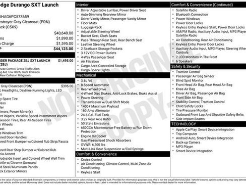 Used 2023 Dodge Durango SXT Launch Edition RWD image 36