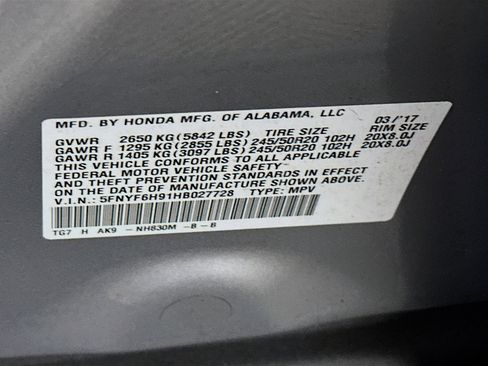 Used 2017 Honda Pilot Touring image 12