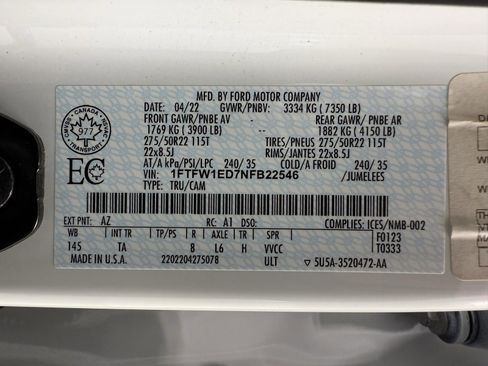 Used 2022 Ford F150 Limited image 18