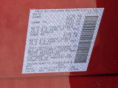 New 2026 Nissan Pathfinder Platinum w/ Cargo Package image 17