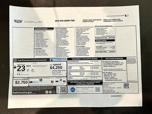New 2025 Cadillac XT6 Luxury image 14
