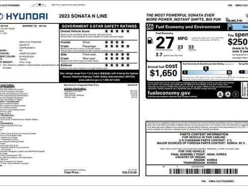 Used 2023 Hyundai Sonata N Line image 3