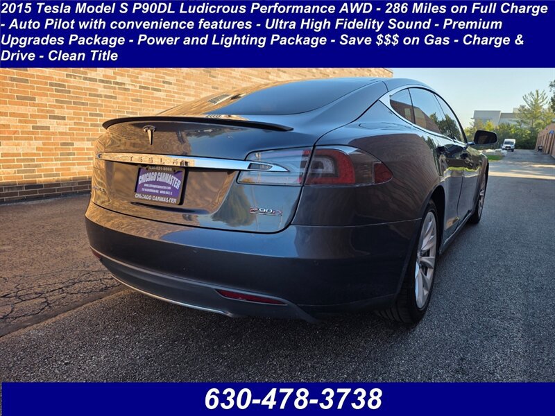 Used 2015 Tesla Model S P85D AWD/4WD image 2