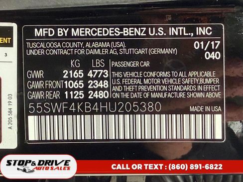 Used 2017 Mercedes-Benz C 300 C 300 4MATIC Sedan with Luxury w/ Premium 2 Package image 19