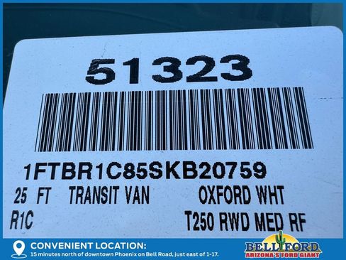 New 2025 Ford Transit 250 148 Medium Roof w/ Interior Upgrade Package image 25