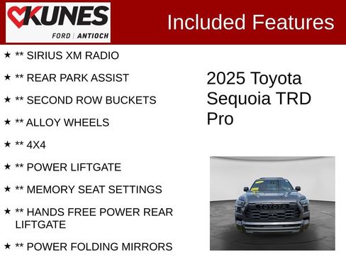 Used 2025 Toyota Sequoia TRD Pro AWD/4WD image 4