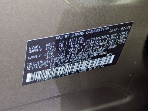 Used 2026 Subaru Ascent Bronze Edition w/ Popular Package #2 AWD/4WD image 45