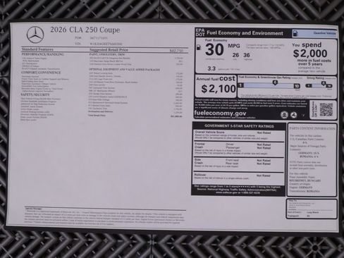 New 2026 Mercedes-Benz CLA 250 image 9