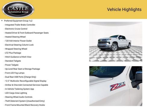 Used 2024 Chevrolet Silverado 1500 LTZ w/ Technology Package AWD/4WD image 7