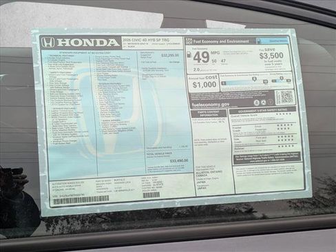 New 2026 Honda Civic Sport Touring image 18