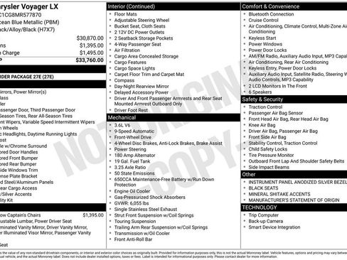 Used 2021 Chrysler Voyager LX image 11