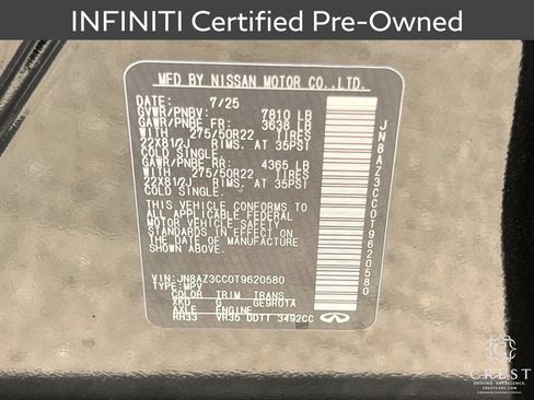 Used 2026 INFINITI QX80 Autograph w/ Premium Cargo Package AWD/4WD image 32