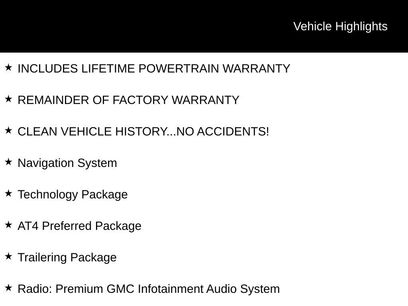 Used 2023 GMC Sierra 1500 AT4 w/ Technology Package