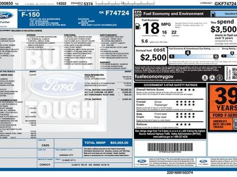 Used 2016 Ford F150 XLT w/ Equipment Group 302A Luxury AWD/4WD image 34