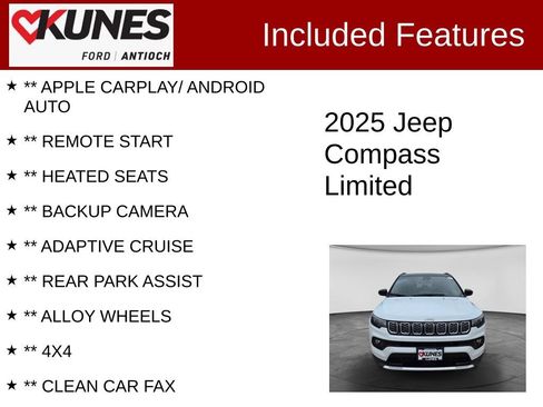 Used 2025 Jeep Compass Limited AWD/4WD image 3