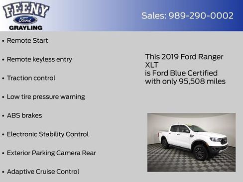 Used 2019 Ford Ranger XLT w/ Equipment Group 302A Luxury AWD/4WD image 24