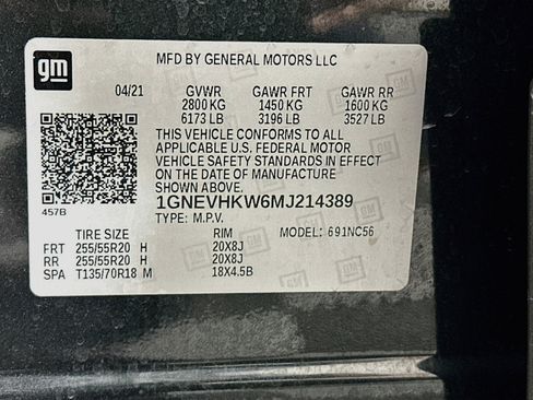 Used 2021 Chevrolet Traverse LT w/ LT Premium Package AWD/4WD image 12