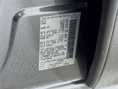 New 2026 Nissan Frontier SV image 30