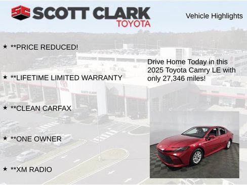 Used 2025 Toyota Camry LE FWD image 12