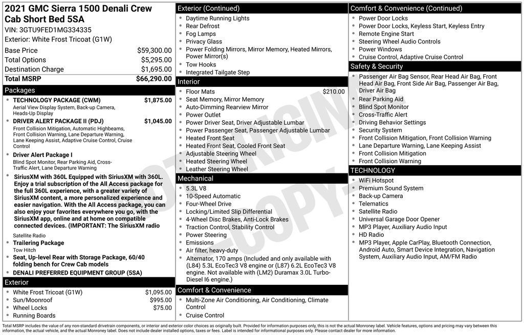 Used 2021 GMC Sierra 1500 Denali w/ Technology Package AWD/4WD image 5