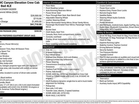 Used 2022 GMC Canyon Elevation w/ Trailering Package AWD/4WD image 42