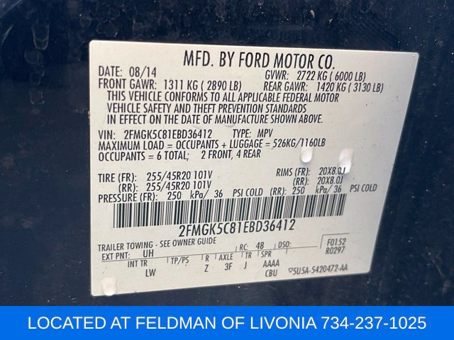 Used 2014 Ford Flex SEL w/ Equipment Group 202A FWD image 36