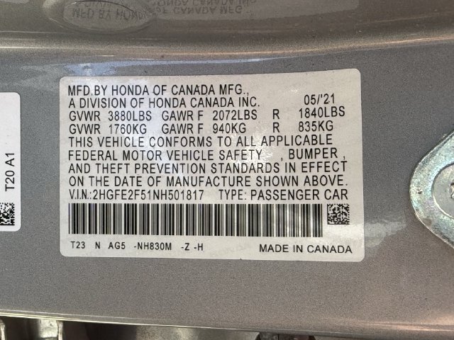Used 2022 Honda Civic Sport image 29