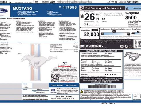 Used 2025 Ford Mustang Premium RWD image 16