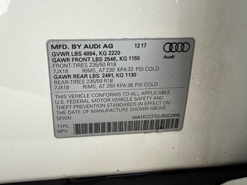 Used 2018 Audi Q3 2.0T Premium w/ Convenience Package image 27
