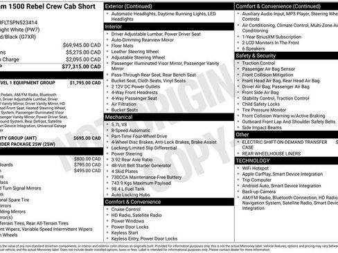 Used 2023 RAM 1500 Rebel w/ Rebel Level 1 Equipment Group AWD/4WD image 13