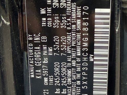 Used 2021 Kia Telluride EX w/ EX Premium Package image 17