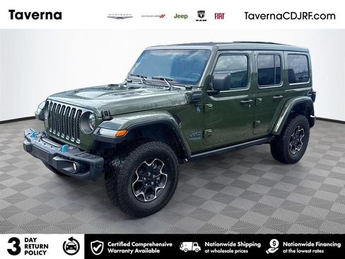 Used 2022 Jeep Wrangler Unlimited Rubicon 4xe w/ Steel Bumper Group AWD/4WD image 1