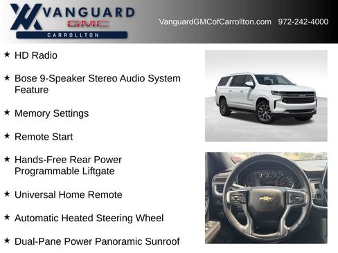 Used 2021 Chevrolet Suburban LT w/ LT Signature Package AWD/4WD image 12