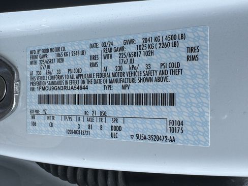 Used 2024 Ford Escape Active AWD/4WD image 36