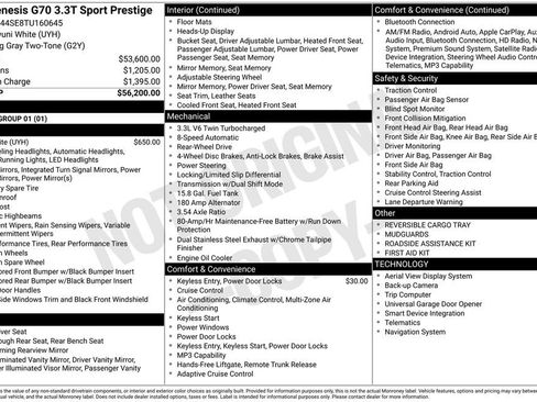 Used 2026 Genesis G70 3.3T Sport Prestige image 4