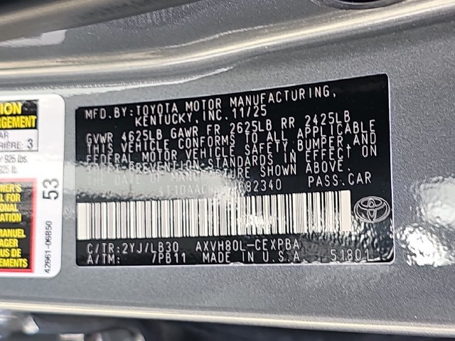 Used 2026 Toyota Camry XSE w/ Premium Plus Package FWD image 36