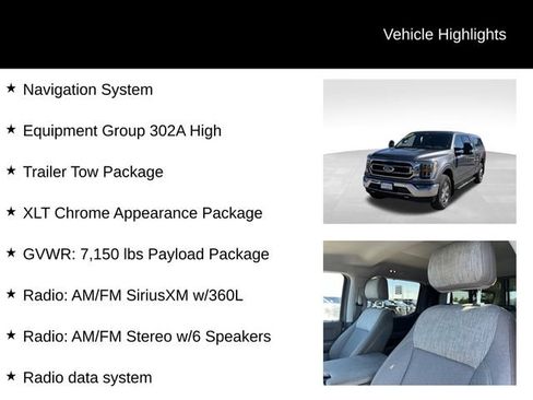 Used 2021 Ford F150 XLT w/ Equipment Group 302A High AWD/4WD image 7