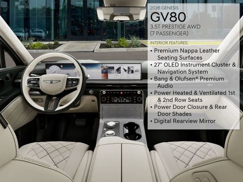 New 2026 Genesis GV80 3.5T Prestige image 17