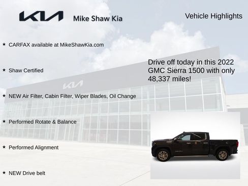 Used 2022 GMC Sierra 1500 Denali w/ Technology Package AWD/4WD image 9