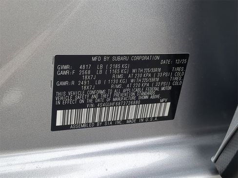 New 2026 Subaru Crosstrek 2.5i Sport image 31