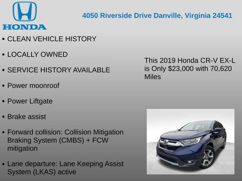 Used 2019 Honda CR-V EX-L image 7