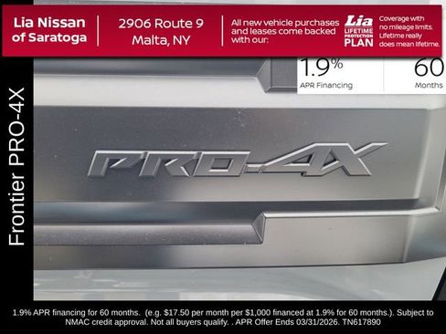 New 2026 Nissan Frontier PRO-4X w/ Pro-4x Convenience Package image 5