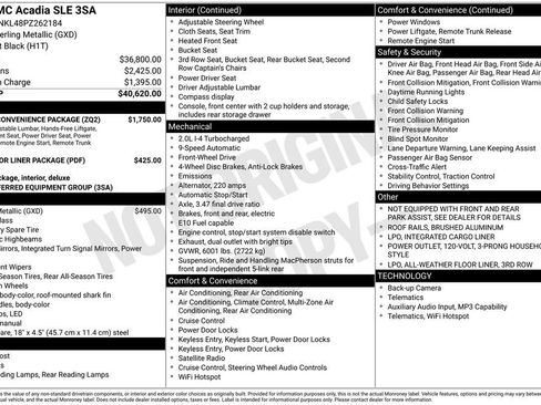 Certified 2023 GMC Acadia SLE w/ Driver Convenience Package image 13