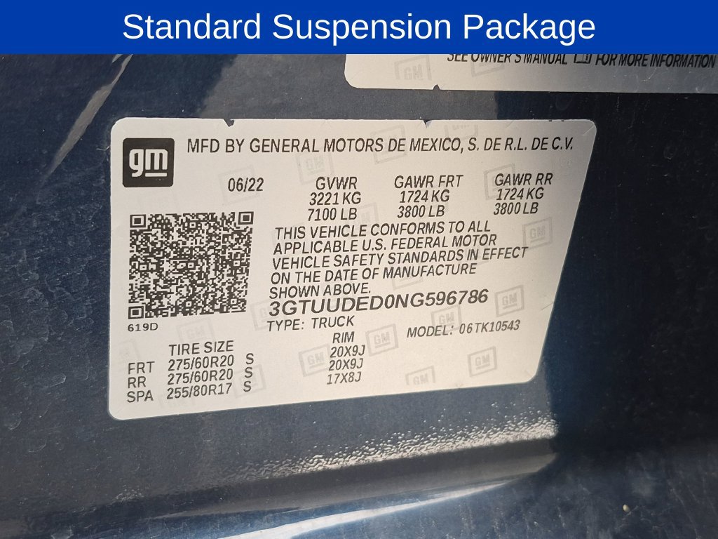 Used 2022 GMC Sierra 1500 SLT w/ SLT Premium Plus Package AWD/4WD image 11