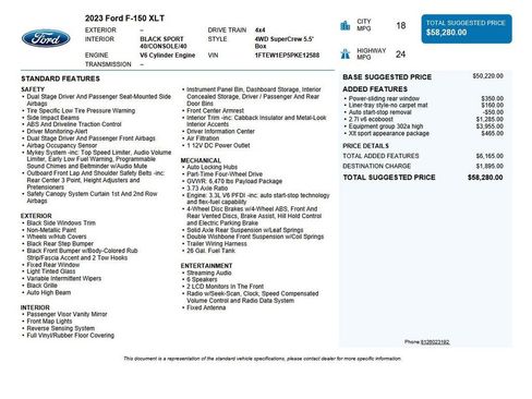 Used 2023 Ford F150 XLT w/ Equipment Group 302A High image 47