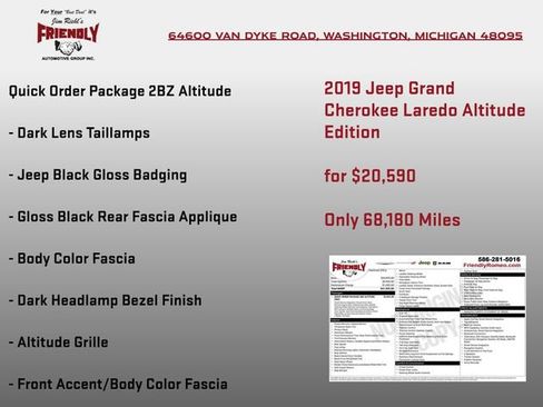 Used 2019 Jeep Grand Cherokee Altitude AWD/4WD image 4