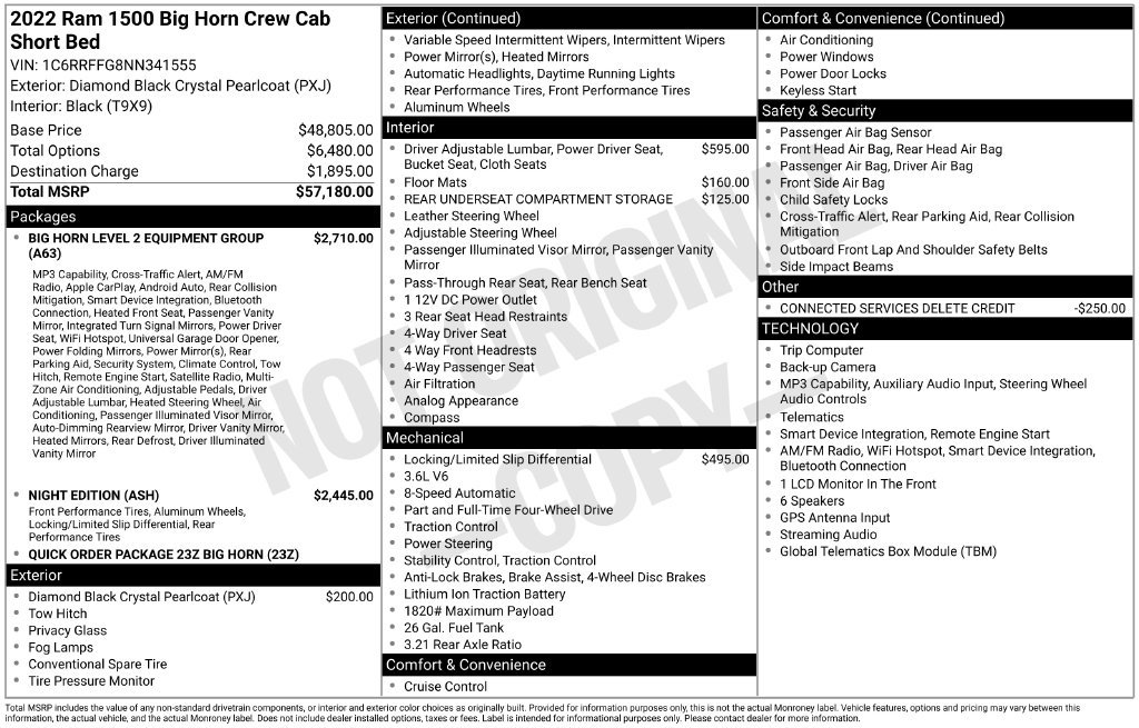 Used 2022 RAM 1500 Big Horn AWD/4WD image 6
