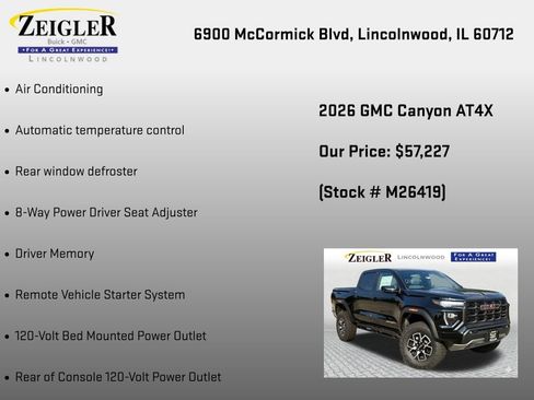 New 2026 GMC Canyon AT4X AWD/4WD image 12