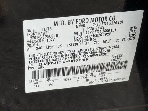 Used 2017 Ford Edge Titanium w/ Equipment Group 301A FWD image 35